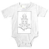 Onesie with black and white, Caribbean, tall, structure, tower, Cuba, building