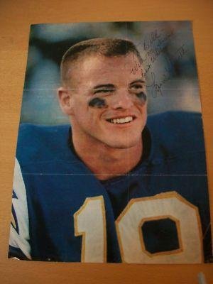 Lance Alworth Auto Signed Vintage Magazine Photo JSA B - Autographed NFL Magazines