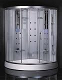 LineaAqua Starr 60 x 60 Huge Glass Steam Shower Enclosure with Rain Shower, Mood Lighting, 20 Body Sprays - FREE SHIPPING!!!