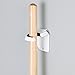 interDesign, White Self Adhesive or Screw Mount Broom/Mop Holder, Set of 1
