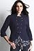 Indigo Collection 34 Sleeve Double Breasted Military Coat