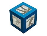 Kitchen & Housewares : Present Time Photoframe Cube aqua w. blue