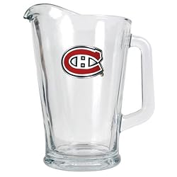 Montreal Canadiens NHL 60oz Glass Pitcher - Primary Logo by Great American Products