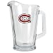Montreal Canadiens NHL 60oz Glass Pitcher - Primary Logo by Great American Products