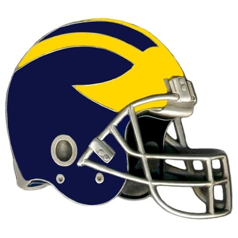 Michigan Wolverines New Metal Trailer Hitch Cover Plug
