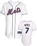 MLB Jose Reyes New York Mets Youth Short Sleeve 6 Button Synthetic Replica Jersey (White, Small)