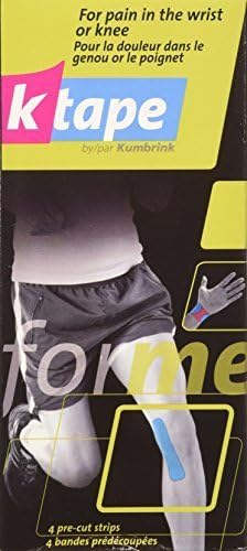 K Tape Precut Kinesiology Tape for Knee and Wrist, 6 Count by K Tape