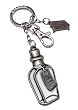Alice in Wonderland Movie Milk Bottle Pewter Key Chain