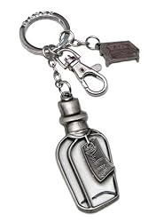 Alice in Wonderland Movie Milk Bottle Pewter Key Chain