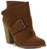 Qupid Miley-24 Stacked Heel Ankle Bootie