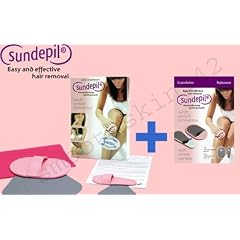 Sundepil Set, Sundepil + 12 Ersatzscheiben, Enthaarungspads, Haarentfernungpads