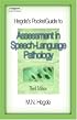 Hegde's PocketGuide to Assessment in Speech-Language Pathology