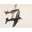 Air Fighters (Two in Formation) Art Poster Print - 11x17