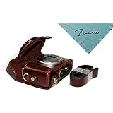 Zenness PU Leather Camera Case, Cover Bag for Sony Cyber-shot DSC-HX60 HX50 HX30 Compact Digital Camera (Coffee)