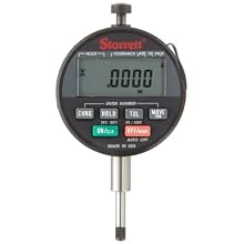 Starrett Wisdom Plus LCD Electronic Indicator, Inch and Metric, 0.375" Stem Diameter
