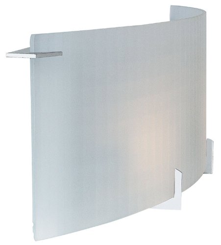 Access Lighting 62052-CH Oxygen 2-Light Wall/Vanity Sconce, Chrome with Checkered Frosted Glass