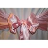 Pink Satin Wedding Chair Sash Bows (Set of 10)