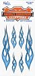 Hardley Dangerous Illusions Sizzling Flame Stickers Blue