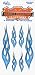 Hardley Dangerous Illusions Sizzling Flame Stickers Blue