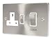 Kitchen & Housewares : SATIN CHROME COOKER SWITCH WITH SOCKET C332BCW