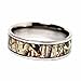 Women`s Titanium Camo & Sterling Silver Engagement Wedding Ring Set #SP24RWC04