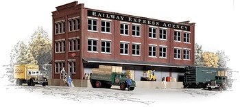 Walthers Cornerstone Series Kit HO Scale Railway Express Agency (REA) Transfer Building-image