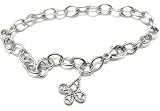 Celtic Diamond Charm Link Bracelet (0.35 Tw)