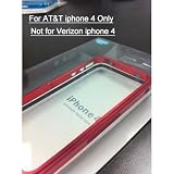 Blade CNC Aluminum Metal Bumper Apple Iphone 4 RED