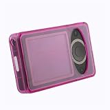 MICROSOFT Purple see-through plastic Crystal Hard Case Cover with Belt Clip / Back Stand / Lanyard for Microsoft Zune 30GB