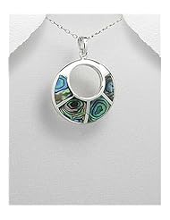 Shell Pendant Necklace In 92.5 Sterling Silver