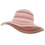 Multi Color Sewn Braid Toyo Hat-Pink W32S28E
