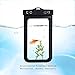 KingCool Universal Waterproof Case Bag Pouch 2 Pack for Apple iPhone 6, 6 Plus, 5S 5C 5 4S, Samsung Galaxy S5, S4, S3, S6, Samsung Note 4 / 3 / 2 / 1, HTC One M8 (2014), M7 and other Smartphone(Black)