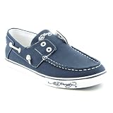 ED HARDY 11SDM102M Del Mar Mens SZ 11 Blue Navy Boat Shoes ED HARDY 11SDM102M Del Mar Mens SZ 11 Blue Navy Boat Shoes