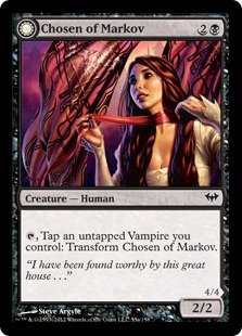 Magic: the Gathering - Chosen of Markov // Markov's Servant (55) - Dark Ascension