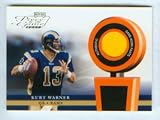 Kurt Warner 2002 Playoff Football Piece of the Game Worn Jersey Card #POG-35 / St. Louis Rams / NFL