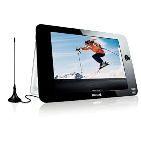 [Bundle] PET835/00 portable DVD player + Gelly headphones black + Cable splitter for speakers or headphones