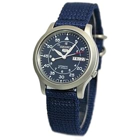 Seiko 5 Automatic Military Blue Watch