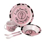 Lil' Cow Pokie Melamine Set/5 Girl Dishes