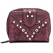 All Products : Lou-Ella Glam Rock French Wallet - Dark Rose