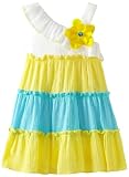 Youngland Girls 2-6X Asymetrical Color Block Gauz Sundress