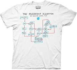 Mens The Big Bang Theory Friendship Algorithm T-shirt