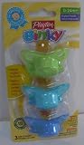 41xK6lc6 3L. SL160  PLAYTEX BINKY LATEX PACIFIERS 0 24mo+ (BLUE AQUA GREEN FOR BOYS)