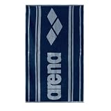 Arena Heu Cotton Terry Pool Towel (Navy/Metallic Grey, One Size)