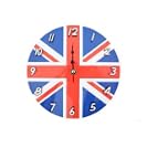 Union Jack wall clock 20cm diameter