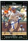 Tony Gwynn Jr. Autographed/Hand Signed Baseball Card (Milwaukee Brewers)
