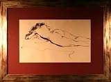 Figure Drawing - Ink Drawing - Gene Szafran - 20x27