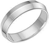 Knife Edge Platinum Wedding Band - 6mm