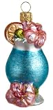 Ornaments To Remember Tropical Drink (Blue) Hand-Blown Glass Ornament