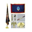 Guam 3ft x 5ft Flag Flagpole Base and Tassel