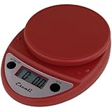 Primo Digital Kitchen Scale 11Lb/5Kg, Warm Red